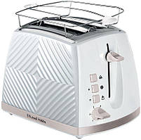 Russell Hobbs Тостер Groove 2 Slice, 850Вт, пластик, підігрів, розморож.,білий