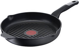 Tefal Сковорода гриль Unlimited, 26см, алюміній, чорний