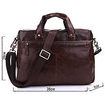 Сумка чоловіча Vintage 14114 Коричнева, фото 3