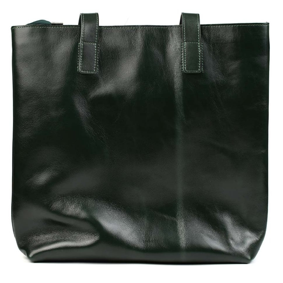 Жіноча сумка шопер-шопер шкіра Алькор Limary lim-3440GE зелена