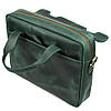 Чоловіча сумка-портфель із натуральної шкіри зелена RE-1812-4lx TARWA, фото 10