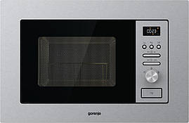 Gorenje Піч мікрохвильова, вбудовувана, 20л, 800Вт, гриль, дисплей, нерж