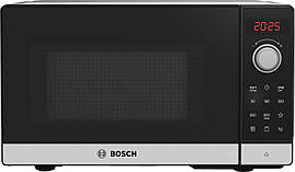 Bosch Мікрохвильова піч, 20л, електр. управл., 800Вт, гриль, дисплей, чорний