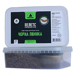Пелетс Кардинал METOD-STICK-MIX 2 мм ЧОРНА ЛЬВІНУ. 400гр. + ліквід 25мл