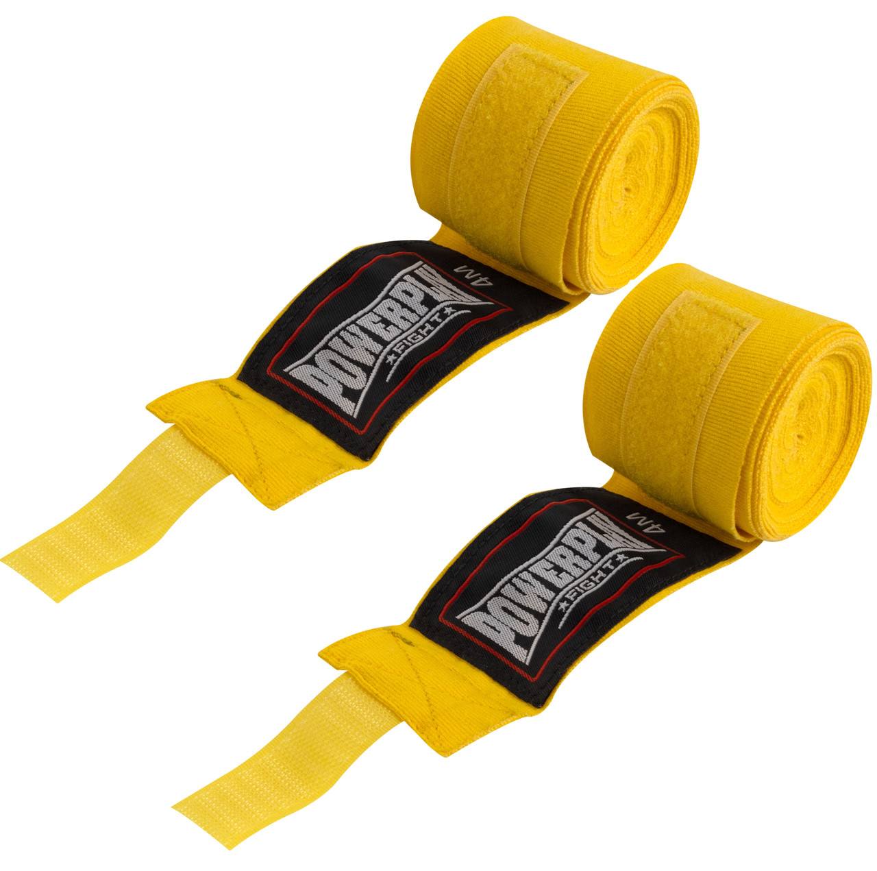 Бинти для боксу 4м PowerPlay Lycra (спандекс) 3047 жовті