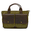 Чоловіча сумка з канвасу та кінської шкіри TARWA RHc-3990-3md хакі, фото 8