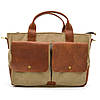 Чоловіча сумка з канвасу та кінської шкіри TARWA RbSc-3990-3md коньяк, фото 8
