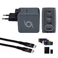 AVerMedia Зарядний пристрій GC313 CORE GO 100Вт 2хUSB-С, 1хUSB-A, 1xHDMI, чорний