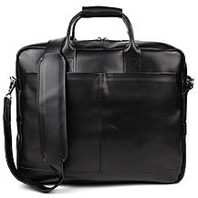 Чоловіча сумка для ноутбука 17" з натуральної шкіри ZA-1019-4lx від TARWA глянець, фото 3