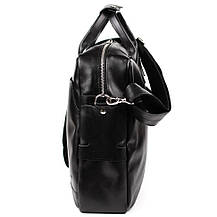 Чоловіча сумка для ноутбука 17" з натуральної шкіри ZA-1019-4lx від TARWA глянець, фото 4