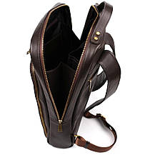 Шкіряний рюкзак для ноутбука 15 дюймів GC-1240-4lx у коричневому кольорі, фото 2