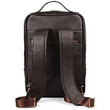 Шкіряний рюкзак для ноутбука 15 дюймів GC-1240-4lx у коричневому кольорі, фото 5