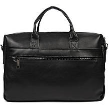 Збільшена сумка зі шкіри "чорочки" для ноутбука чорного кольору TARWA GA-7122-3mdL, фото 2