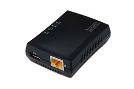 Digitus Принт-сервер Fast Ethernet, NAS, 1xRJ45, 1xUSB A 2.0