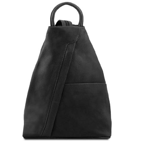 Шкіряний рюкзак Tuscany Leather Shanghai TL140963 (Чорний), фото 1