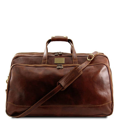 Шкіряна дорожня сумка на колесах — Малий розмір Tuscany Leather Bora Bora TL3065 (Коричневий), фото 1