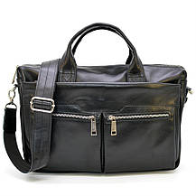 Сумка з натуральної шкіри для ноутбука чорна GA-7122-4lx TARWA, фото 2