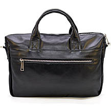 Сумка з натуральної шкіри для ноутбука чорна GA-7122-4lx TARWA, фото 4