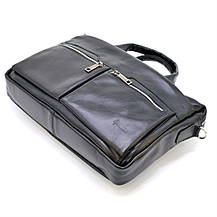 Сумка з натуральної шкіри для ноутбука чорна GA-7122-4lx TARWA, фото 5