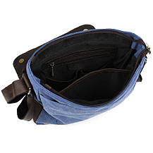 Сумка через плече розміру А4 із парусини та шкіри RCK-6601-3md TARWA, фото 2