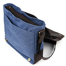 Сумка через плече розміру А4 із парусини та шкіри RCK-6601-3md TARWA, фото 4