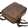 Шкіряний чоловічий рюкзак коричневий RC-7280-3md, фото 6