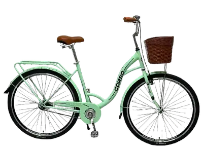 Велосипед міський дорожній 28" Corso Fortuna FR-28069 зелений на зріст 178-185 см