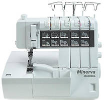 Minerva Коверлок M4000CL, 120Вт, 20 оп., (5, 4, 3, 2-х ниткові шви), білий