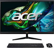 Acer Персональний комп'ютер моноблок Aspire C24-1800 23.8" FHD, Intel i3-1305U, 8GB, F512GB, UMA, WiFi, кл+м, без ОС, чорний