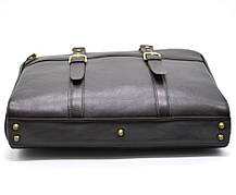 Ділова сумка з ручками TARWA, TC-4764-4lx темно-коричнева, фото 5