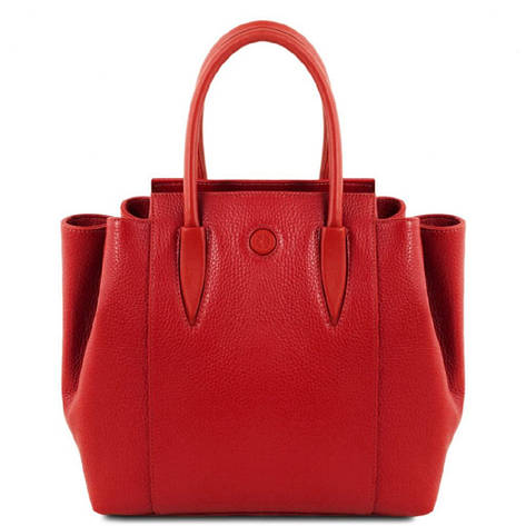 Жіноча сумка з італійської шкіри від Tuscany TL141727 Tulipan (Lipstick Red), фото 1