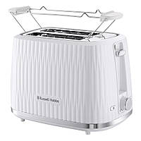 Russell Hobbs Тостер Eden 800Вт, пластик, підігрів, розморожування, білий