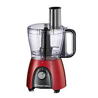 Russell Hobbs Кухонна машина Desire Red, 600 Вт, чаша-пластик, корпус-пластик, насадок-4, червоній