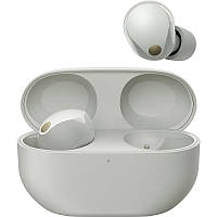 Sony Навушники TWS WF-1000XM5 BT 5.3, ANC, Hi-Res, IPX4, SBC, AAC, LDAC, LC3, Сріблястий