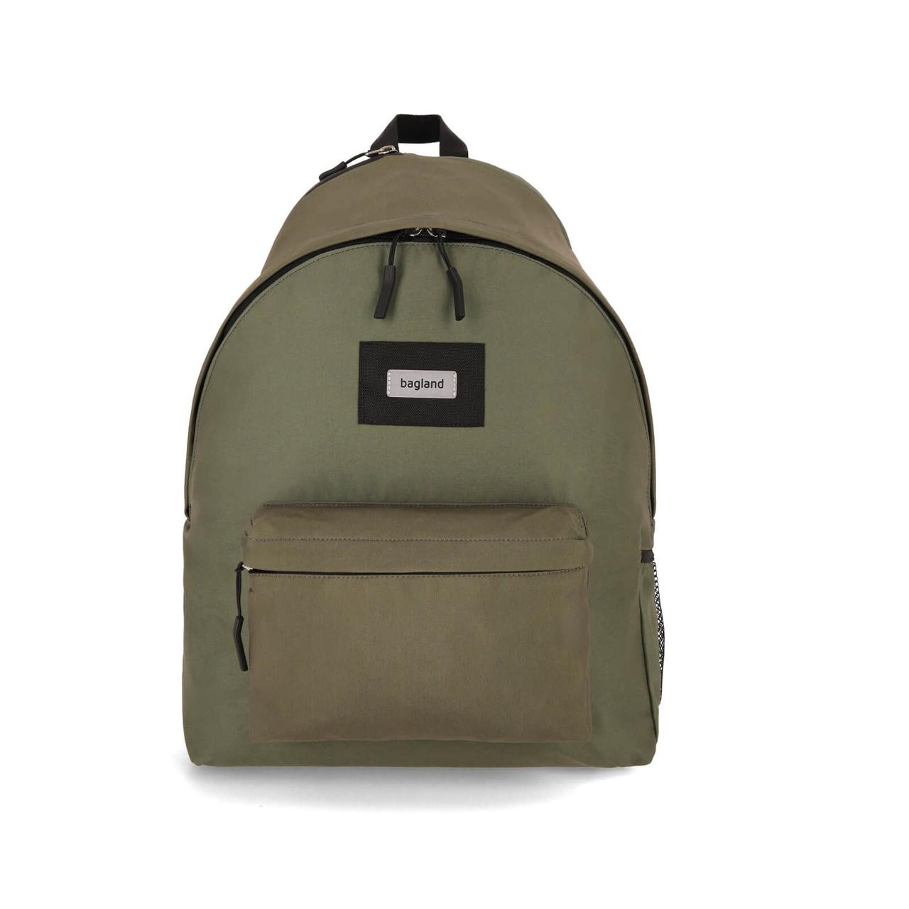 Молодіжний рюкзак Bagland 24л з кишенею для ноутбука текстильний хакі Stylish L (0051869)
