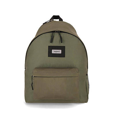 Молодіжний рюкзак Bagland 24л з кишенею для ноутбука текстильний хакі Stylish L (0051869), фото 1