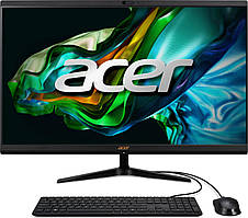 Acer Комп'ютер персональний моноблок Aspire C27-1800 27" FHD, Intel i5-12450H, 16GB, F1024GB, UMA, WiFi, кл+м, без ОС, чорний