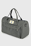 Невелика дорожня сумка для ручної поклажі Tourist 1008-S-GR сіра, фото 2