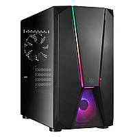 SilverStone Корпус FARA FAV1MB-PRO, без БЖ, 2xUSB3.0, 2xUSB2.0, 1x120mm ARGB fan, TG Side Panel, ATX, Black
