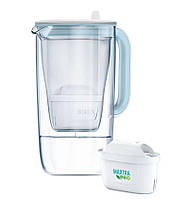 Brita Фільтр-глечик Glass Jug One, скляний, 2.5л, синій