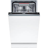 Bosch Посудомийна машина вбудована, 10компл., A+, 45см, дисплей, 3й кошик, білий