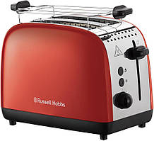 Russell Hobbs Тостер Colours Plus, 1600Вт, нержав., підігрів,разморозка, червоний
