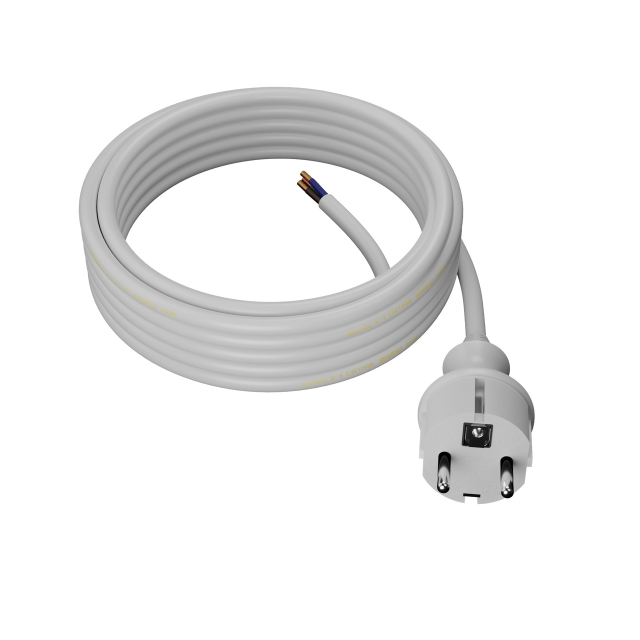 AWTOOLS КАБЕЛЬ З ВИЛКОЮ 3м 2х1,5 БІЛИЙ H05VV-F