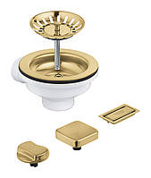 Grohe Зливний комплект для одної чаші з ексцентриком, матовий прохолодний схід сонця