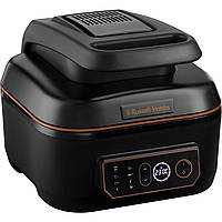 Russell Hobbs Мультипіч SatisFry Air&Grill, 1745Вт, чаша-5.5л, сенсорне керув., алюміній/пластик, чорно-помаранчевий