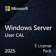 Microsoft Windows Server 2025 CAL 5 User англ, ОЕМ без носія
