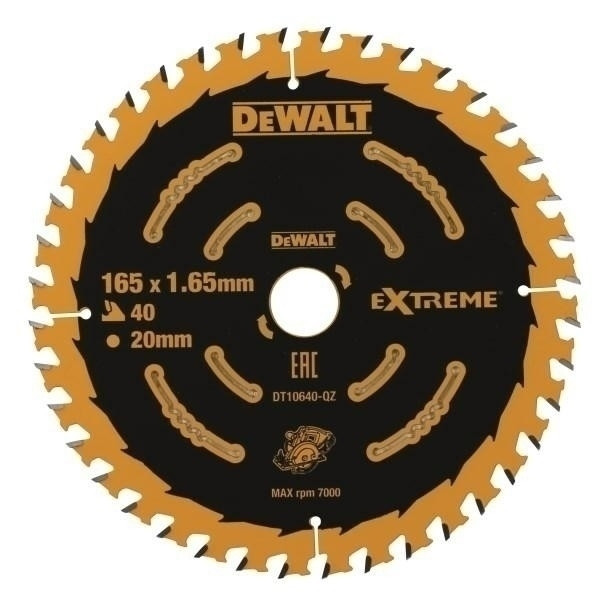 ДИСКОВА ПИЛА DEWALT 165x20mmx40z