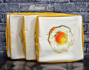 Набір сидінь для табуреток на резинці "Яєшня" (4шт, 34х34см)