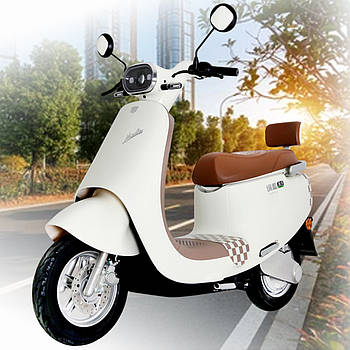 Електроскутер на акумуляторі 600W з 10" колесами та NFC-функцією, LCD-дисплей MES 1028-2 VIVA Білий
