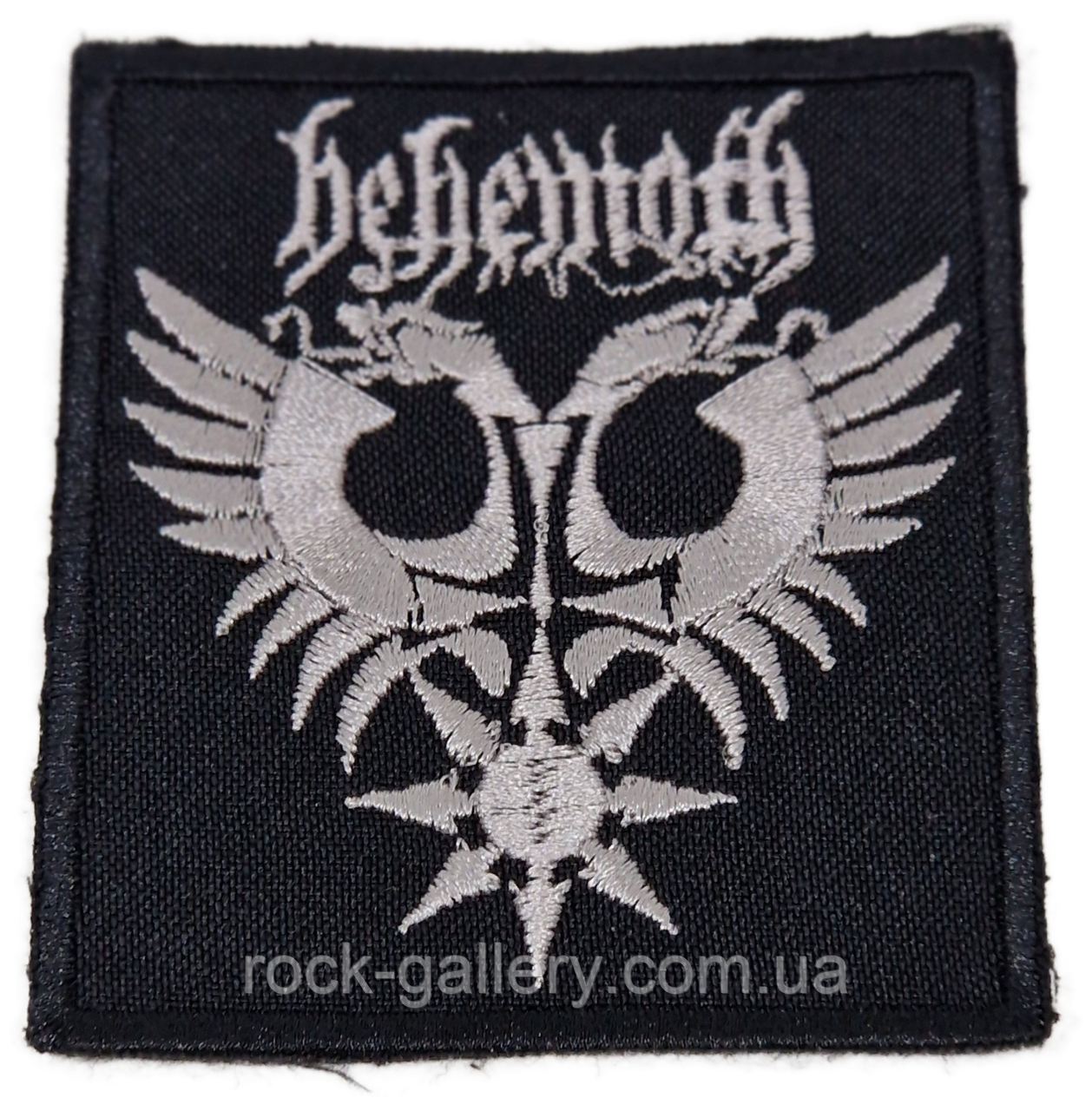 Нашівка з вишивкою " Begemoth"  7 см х 9 см